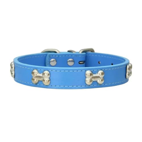 Hundehalsband, Knochenleder, langlebig, für Welpen, Mops, für kleine, große Hunde, Chihuahua, Katzen, Zubehör, Haustierhalsband für kleine Hunde, 2 Stück Hundehalsband, Knochenleder, langlebig, für Welpen, Mops, für kleine, große Hunde, Chihuahua, Katzen, Zubehör, Haustierhalsband für kleine Hunde, 2 Stück von umsl