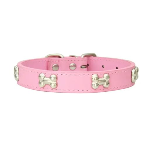 Hundehalsband, Knochenleder, langlebig, für Welpen, Mops, für kleine, große Hunde, Chihuahua, Katzen, Zubehör, Haustierhalsband für kleine Hunde, 2 Stück Hundehalsband, Knochenleder, langlebig, für Welpen, Mops, für kleine, große Hunde, Chihuahua, Katzen, Zubehör, Haustierhalsband für kleine Hunde, 2 Stück von umsl