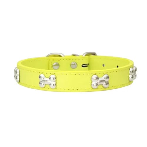 Hundehalsband, Knochenleder, langlebig, für Welpen, Mops, für kleine, große Hunde, Chihuahua, Katzen, Zubehör, Haustierhalsband für kleine Hunde, 2 Stück Hundehalsband, Knochenleder, langlebig, für Welpen, Mops, für kleine, große Hunde, Chihuahua, Katzen, Zubehör, Haustierhalsband für kleine Hunde, 2 Stück von umsl