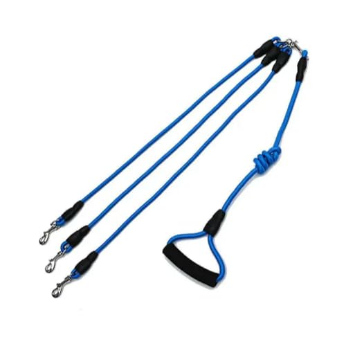 Hundeleine für Doppelbett, buntes Nylon, für 2/3/4 Hunde, abnehmbarer Schaumstoffgriff, 1,9 m Hundeleine für Doppelbett, buntes Nylon, für 2/3/4 Hunde, abnehmbarer Schaumstoffgriff, 1,9 m von umsl