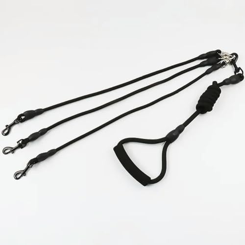 Hundeleine für Doppelbett, buntes Nylon, für 2/3/4 Hunde, abnehmbarer Schaumstoffgriff, 1,9 m Hundeleine für Doppelbett, buntes Nylon, für 2/3/4 Hunde, abnehmbarer Schaumstoffgriff, 1,9 m von umsl