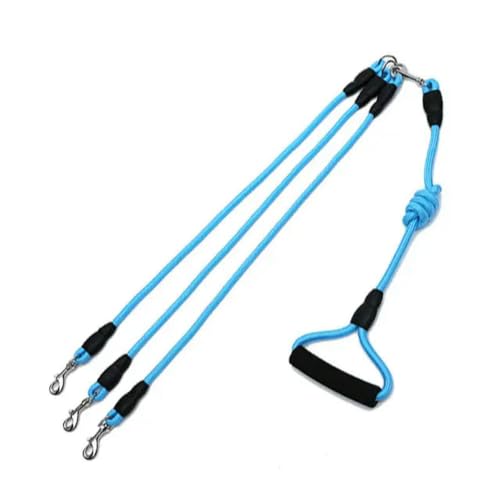Hundeleine für Doppelbett, buntes Nylon, für 2/3/4 Hunde, abnehmbarer Schaumstoffgriff, 1,9 m Hundeleine für Doppelbett, buntes Nylon, für 2/3/4 Hunde, abnehmbarer Schaumstoffgriff, 1,9 m von umsl