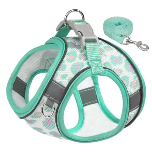 In Magic Tape Hundegeschirr, verstellbar, atmungsaktiv, Netzgewebe, kein Ziehen, für kleine und mittelgroße Haustiere In Magic Tape Hundegeschirr, verstellbar, atmungsaktiv, Netzgewebe, kein Ziehen, für kleine und mittelgroße Haustiere von umsl