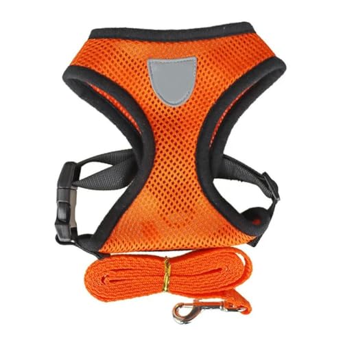 Katzen- und Hundegeschirr mit Leine, verstellbare Weste, Polyester-Netzgewebe, atmungsaktiv, reflektierend, für kleine Hunde und Katzen Katzen- und Hundegeschirr mit Leine, verstellbare Weste, Polyester-Netzgewebe, atmungsaktiv, reflektierend, für kleine Hunde und Katzen von umsl