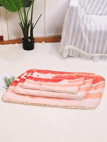 umsl Comfort Pizza Cat mat Soft Warm Dog Sleeping Bed Mat Cat Blanket Poched Egg Novelty Sleep Pad Pizza Sleeping Blankets maison pour chat maison pour chien Katzenhaus Hundehaus von umsl