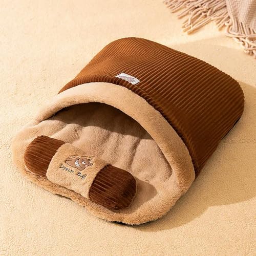 umsl Katzenbett Winter Abnehmbar Warm Halb Geschlossen Haustier Schlafsack Hundebett Haus Katzen Nest Kissen mit Kissen Katzenhaus Hundehaus Katzenhaus Katzenbett umsl Katzenbett Winter Abnehmbar Warm Halb Geschlossen Haustier Schlafsack Hundebett Haus Katzen Nest Kissen mit Kissen Katzenhaus Hundehaus Katzenhaus Katzenbett von umsl