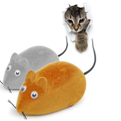 umsl Little Mouse Katzenspielzeug, realistischer Klang, Haustierspielzeug, Mäuse für Katzen, interaktives Spielzeug von umsl