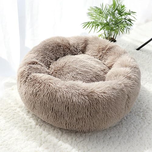 umsl Pet Dog Bed Warm Fleece Round Dog Kennel House Long Plush Winter Pets Dog Beds For Medium Large Dogs Cats Soft Sofa Cushion Mats von umsl