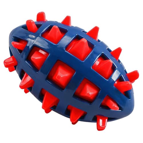 umsl Quietschender Welpenball, interaktives Gummi, bequem, kreativer Haustierball zum Zahnen, Reinigen, Spielen, Kauen, Geräuschfuß von umsl