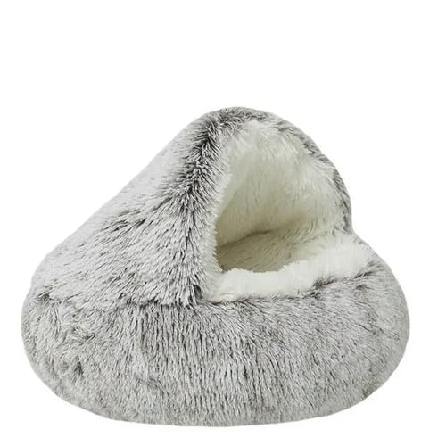 umsl Weiche Plüsch Runde Katze Bett Haustier Matratze Warm Bequem Korb Katze Hund 2 in 1 Schlafsack Nest für Kleine Hunde von umsl