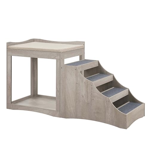 unipaws Etagenbett für Haustiere mit abnehmbarer Treppe unipaws Etagenbett für Haustiere mit abnehmbarer Treppe von unipaws