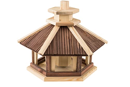 Vogel Futter Haus Futterstelle Sechseck aus Holz Vogelhaus,Vogelfutterhaus zum Stellen für den Garten.Futterstation für Wildvögel Vogel Futter Haus Futterstelle Sechseck aus Holz Vogelhaus,Vogelfutterhaus zum Stellen für den Garten.Futterstation für Wildvögel von unzutreffend
