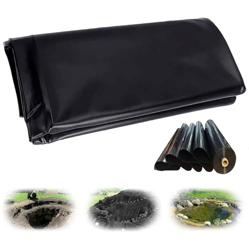 uofgcru Flexible Anpassbar Teichfolie 13×13.5m,Teichplane Kann Wiederverwendet Reißfest Gartenteich Dichtungsfolie Für Fischteich/Garten Wasserfall von uofgcru