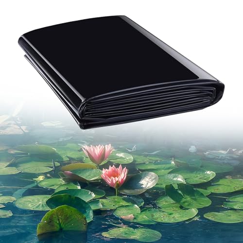 uofgcru HDPE Teichfolie 3×10m,Schutzunterlage Flexible vorgeschnittene Teichfolie für kleine Teiche Koi Teiche Wassergärten Brunnen von uofgcru