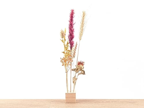 FlowerHero® - S - Trockenblumenständer aus Holz + Trockenblumenarrangement von urbanjngl