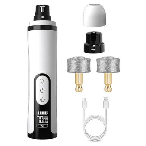 usefulbeauty Hundekrallenschleifer - Wiederaufladbarer Welpenkrallenschleifer Mit Doppel-LED-Licht,Ergonomisches Elektrisches Haustiernagelpflegegerät Für Große Kleine Kätzchen Welpen usefulbeauty Hundekrallenschleifer - Wiederaufladbarer Welpenkrallenschleifer Mit Doppel-LED-Licht,Ergonomisches Elektrisches Haustiernagelpflegegerät Für Große Kleine Kätzchen Welpen von usefulbeauty