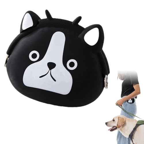 usefulbeauty Leckerli-Tasche für Hunde, Dressurbeutel für Welpen – für Spaziergänge für Hunde aus Silikon, Fanny Pack, Futterspender für Hunde, wasserdicht, für das Training von von usefulbeauty