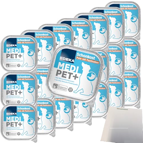 usy Bundle für Edeka Medi Dog Schonkost Pute mit Pastinake VPE (22X150g Dose) + usy Block von usy