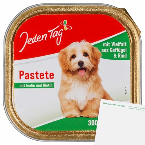 usy Bundle für Jeden Tag Hund Feine Pastete Vielfalt aus Geflügel und Rind (300g Schale) + usy Block von usy