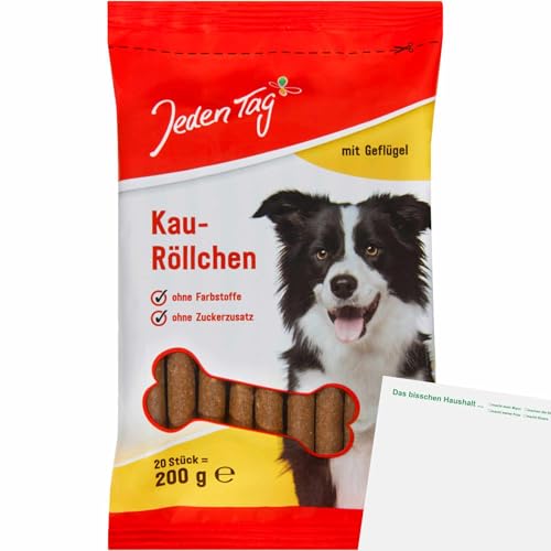 usy Bundle für Jeden Tag Hund Röllchen mit Geflügel (200g Packung) Block von usy