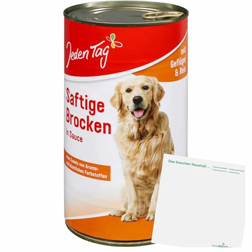 usy Bundle für Jeden Tag Hund Saftige Brocken Geflügel,Reis (1240g Doose) Block von usy
