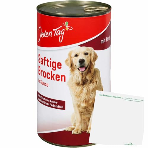 usy Bundle für Jeden Tag Hund Saftige Brocken Rind in Sauce (1240g Dose) Block von usy