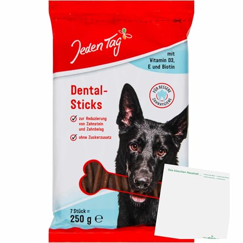usy Bundle für Jeden Tag Hundesnack Dental-Sticks 7 Stück (250g Packung) + usy Block von usy