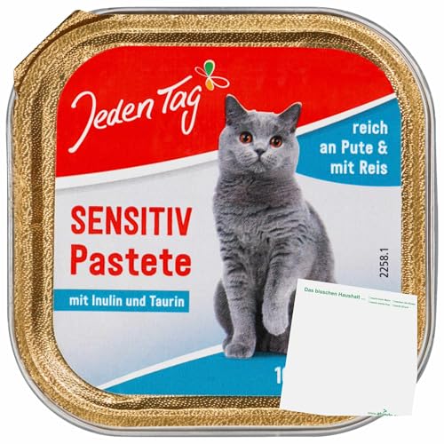 usy Bundle für Jeden Tag Katze Feine Pastete Pute und Reis (100g Schale) + usy Block von usy