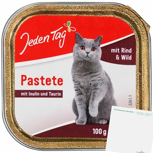 usy Bundle für Jeden Tag Katze Feine Pastete Rind und Wild (100g Schale) + usy Block von usy