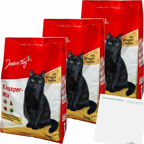usy Bundle für Jeden Tag Katze Trocken Geflügel 3er Pack (3x2kg Packung) + usy Block von usy