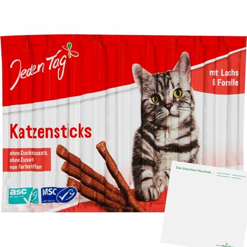 usy Bundle für Jeden Tag Katzen Sticks Lachs und Forelle (10x5g) Block von usy