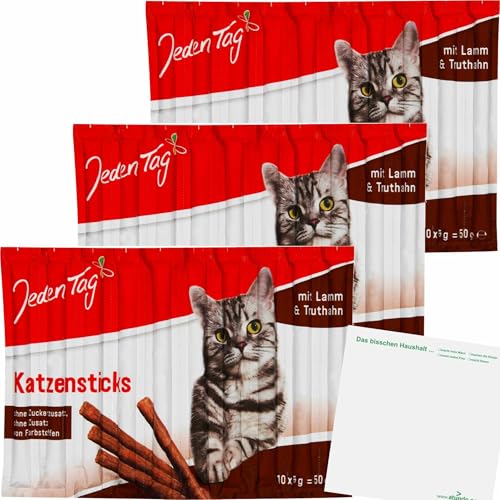 usy Bundle für Jeden Tag Katzen Sticks Lamm und Truthahn 3er Pack (3x10x5g) Block von usy