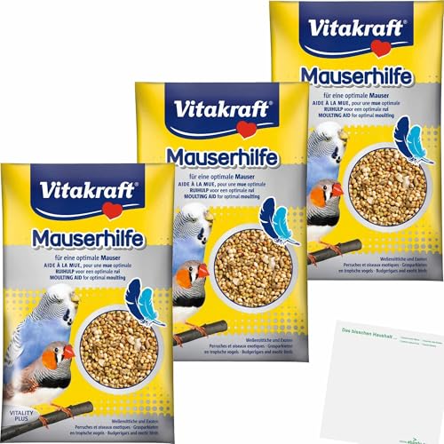 usy Bundle für Vitakraft Sittich Mauserhilfe 3er Pack (3x20g Packung) Block von usy