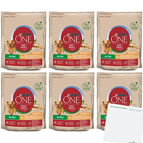 usy Purina One Dog Mini Active Huhn&Reis 6er Pack (6x800g Packung) Block von usy