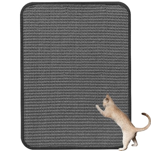 Kratzmatte Katze Wand Kratzteppich Katzen Kratzbrett Teppich Katzen Katzenkratzbretter Katzenkratzmatte für Schützt Sofa Möbel Kratzschutz Teppiche(40x60cm) von uyeoco