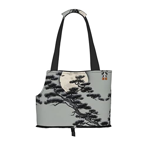 Pine Tree Under The Moon Geldbörse für kleine Hunde, weiche Seiten, tragbare Katzen-Reisehandtasche Pine Tree Under The Moon Geldbörse für kleine Hunde, weiche Seiten, tragbare Katzen-Reisehandtasche von vacsAX