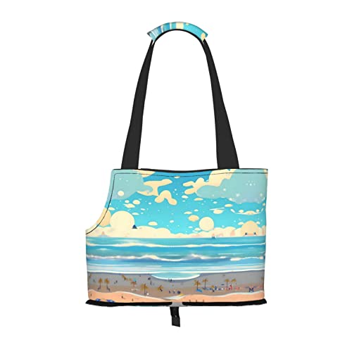 Strand-Cartoon-Geldbörse für kleine Hunde, weiche Seiten, tragbare Katzen-Reise-Handtasche Strand-Cartoon-Geldbörse für kleine Hunde, weiche Seiten, tragbare Katzen-Reise-Handtasche von vacsAX