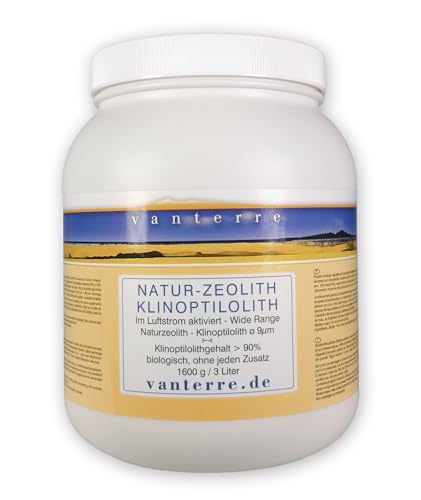 - v a n t e r r e - 1600g / 3 Liter Premium Natur-Zeolith-Klinoptilolith Pulver ø 9 µm Jetmill Vermahlung, Tribomechanisch mikronisiert und zweifach Thermisch aktiviert - v a n t e r r e - 1600g / 3 Liter Premium Natur-Zeolith-Klinoptilolith Pulver ø 9 µm Jetmill Vermahlung, Tribomechanisch mikronisiert und zweifach Thermisch aktiviert von vanterre