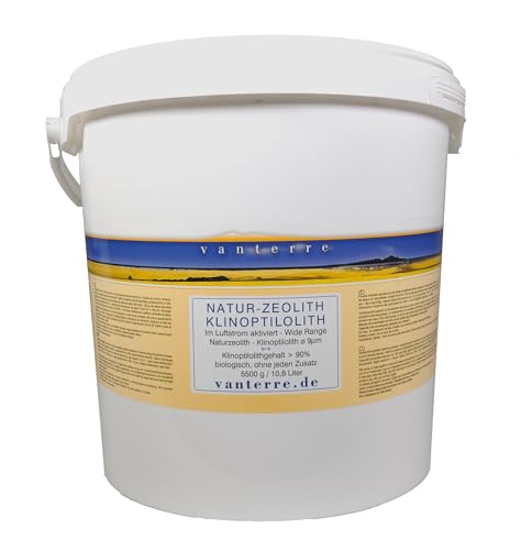 - v a n t e r r e - 5500g / 10,8 Liter Premium Natur-Zeolith-Klinoptilolith Pulver ø 9 µm Jetmill Vermahlung, Tribomechanisch mikronisiert und zweifach Thermisch aktiviert - v a n t e r r e - 5500g / 10,8 Liter Premium Natur-Zeolith-Klinoptilolith Pulver ø 9 µm Jetmill Vermahlung, Tribomechanisch mikronisiert und zweifach Thermisch aktiviert von vanterre
