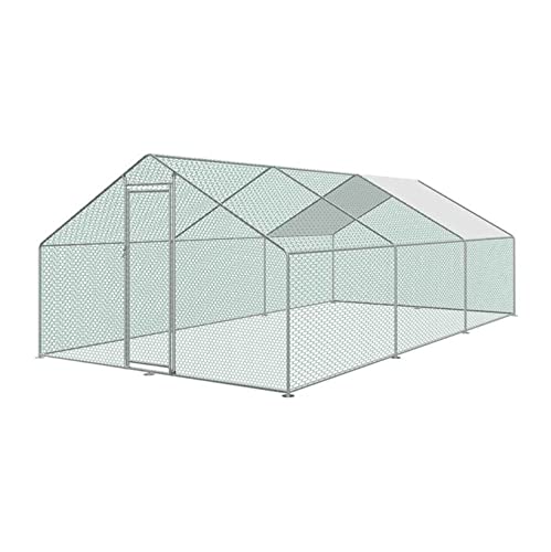 vanvilla Hühnerstall Tiergehege Freilaufgehege für Hühner Hasen Kleintiere Kaninchen Stall Kaninchenauslauf Hasenauslauf Auslauf 3x6x2 m von vanvilla