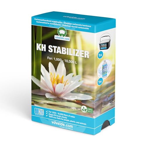 vdvelde.com - KH Plus Value Karbonathärte Erhöhungs Paket - M - 1.000-10.000 L - Für 1.000 bis 10.000 L- Entfernt Schlamm und stabilisiert KH, GH und PH- 100% ökologisch: schnell klares Wasser, von vdvelde.com