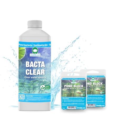 vdvelde.com - BACTA Clear + 2X Pond Block - - Für 2.000 L- Algenfrei in 10 Tagen- Fadenalgen- und Schwebealgenbekämpfung vdvelde.com - BACTA Clear + 2X Pond Block - - Für 2.000 L- Algenfrei in 10 Tagen- Fadenalgen- und Schwebealgenbekämpfung von vdvelde.com