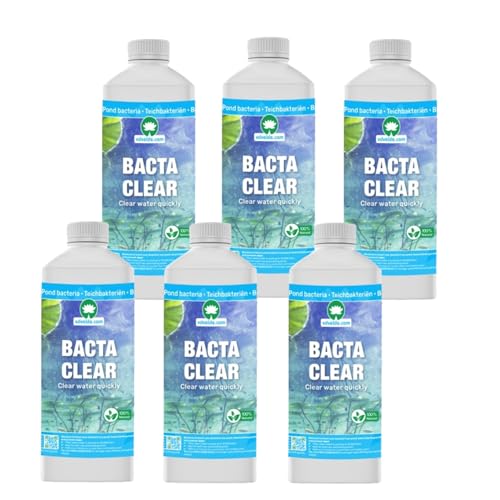 vdvelde.com - BACTA Clear - 6 Stück - 1 Flasche für 1.000 bis 20.000 Liter - 100% öko: schnell klares Wasser - Sicher für Mensch, Pflanze & Tier vdvelde.com - BACTA Clear - 6 Stück - 1 Flasche für 1.000 bis 20.000 Liter - 100% öko: schnell klares Wasser - Sicher für Mensch, Pflanze & Tier von vdvelde.com