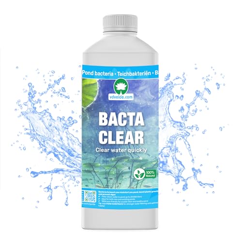 vdvelde.com - BACTA Clear - Für 1.000 bis 20.000 Liter - 100% öko: schnell klares Wasser - Sicher für Mensch, Pflanze & Tier von vdvelde.com