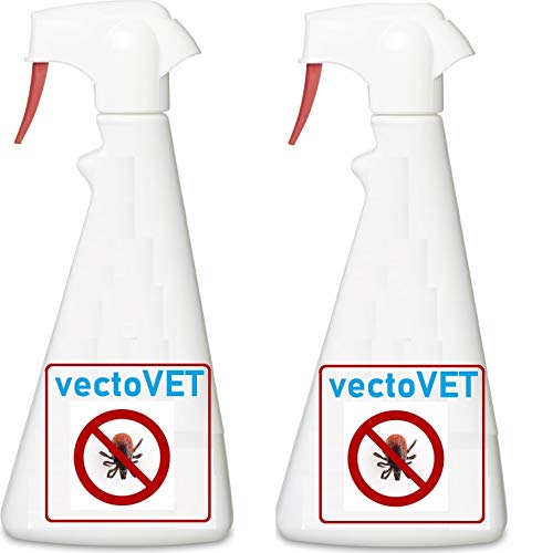 vectovet 1000 ml (2 x 500 ml) forte Spray gegen Fliegen, Mücken, Zecken, Bremsen. Mit 20,6% Icaridin von vectovet