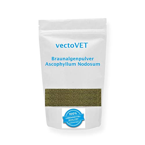 vectovet 500 g Seealgenmehl, Ascophyllum Nodosum, für alle Hunde geeignet, als Barfzusatz, für Verdauung, Schilddrüse, Fell und Haut. vectovet 500 g Seealgenmehl, Ascophyllum Nodosum, für alle Hunde geeignet, als Barfzusatz, für Verdauung, Schilddrüse, Fell und Haut. von vectovet