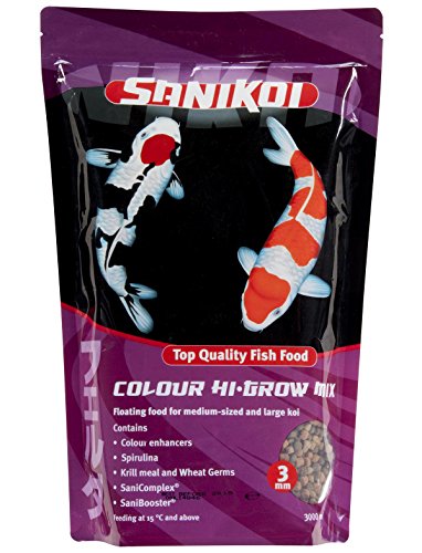 Velda SaniKoi 124635 Hauptfutter für Teichfische, Treibend, 3 mm, Colour High-Grow Mix, 3 l von velda