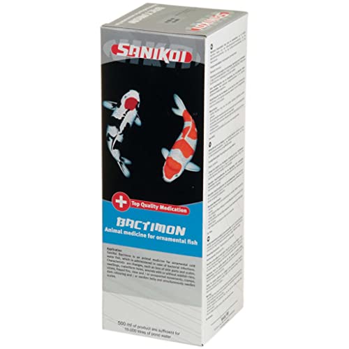velda Sanikoi 121112 Heilmittel gegen bakterielle Infektionen für Teichfische 500 ml, Bactimon, Farblos von velda