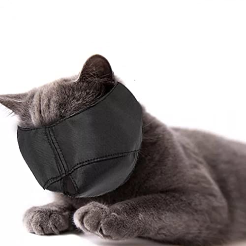 Nylon-Katzengesichts-Maulkorb Anti-Biss-Katzen-Mundschutz-Maulkorb Haustier-Rückhaltemaske zum Pflegen von Nägeln von Vepoty