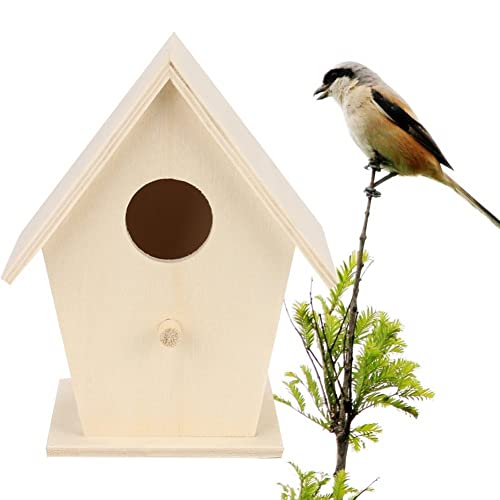 Vogelhaus Holz Vogelnistkasten Hängendes Vogelhaus Kleine Vögel Vogelhäuschen Vogelzuchtnest für Heimtierbedarf von Vepoty
